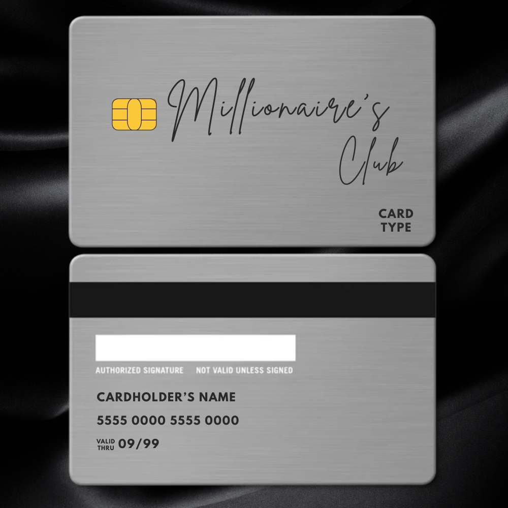 Millionaire's Club | Plastic to Metal Card Conversion