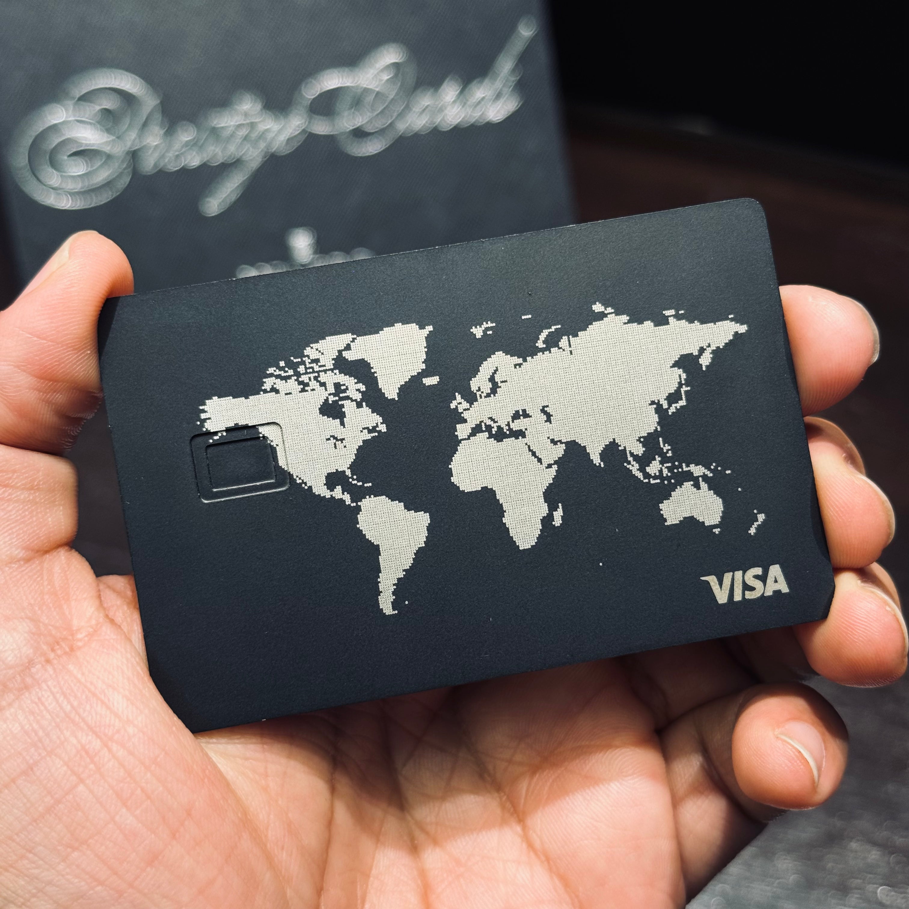 World Map | Plastic to Metal Card Conversion