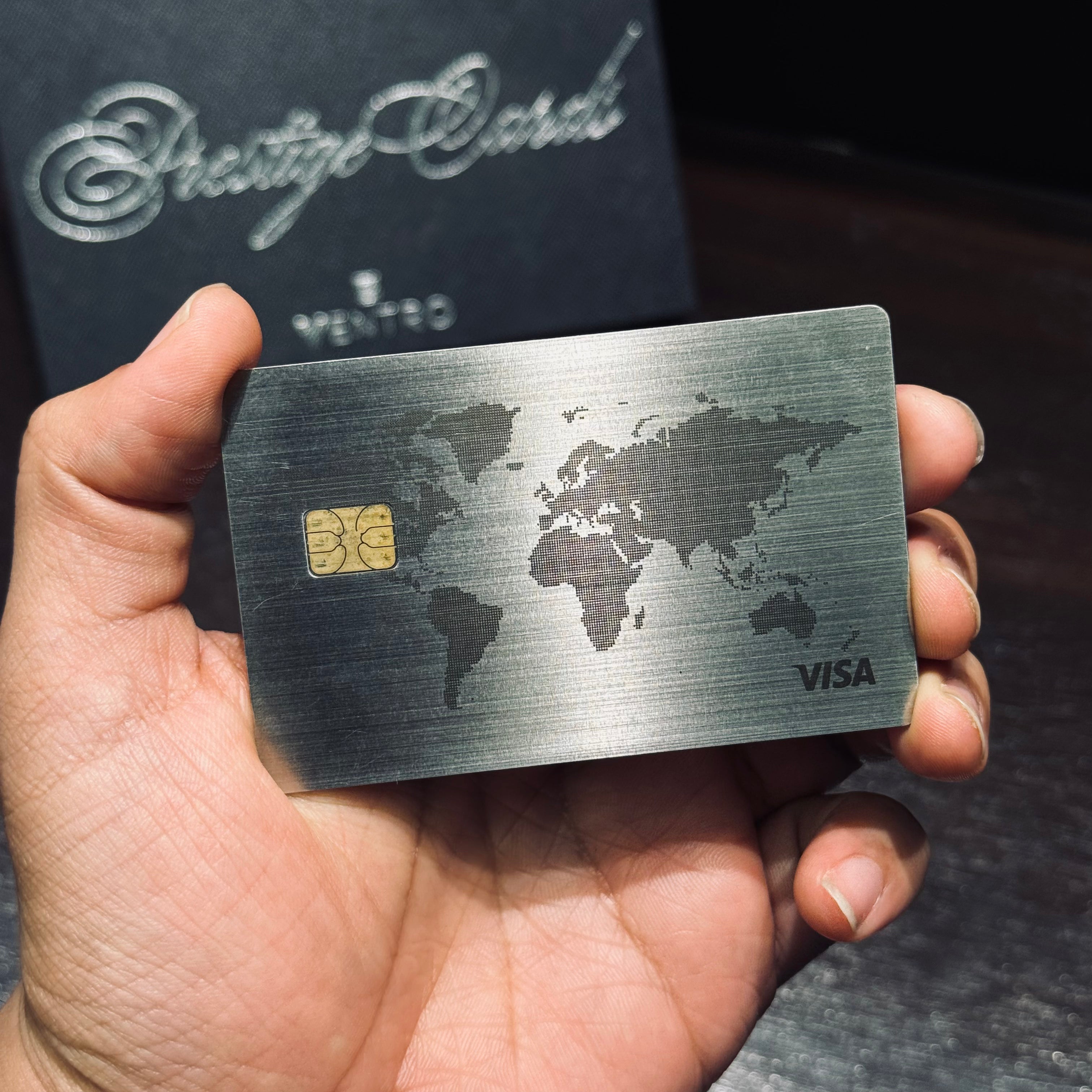 World Map | Plastic to Metal Card Conversion