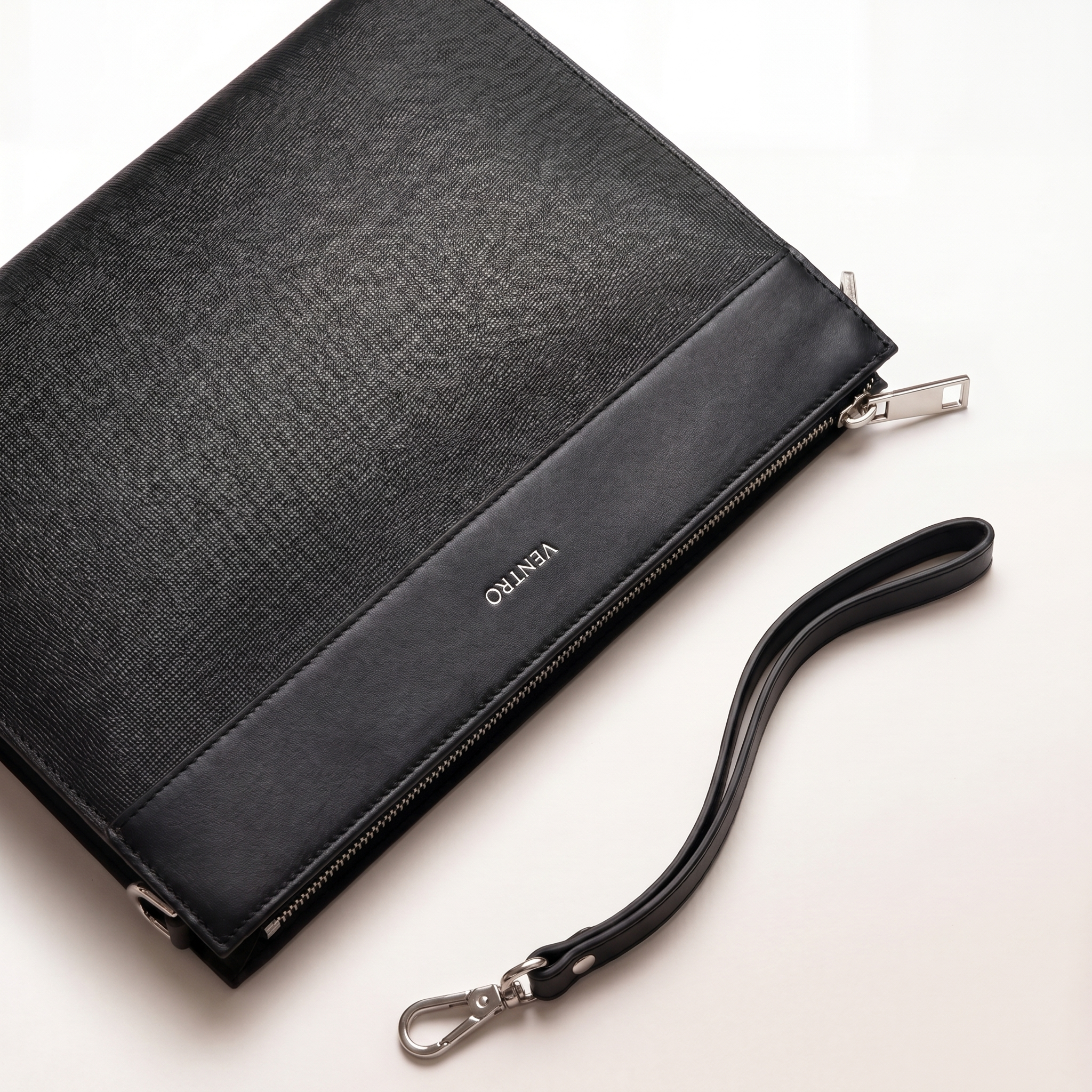 Porter Companion wrist strap and zip detail