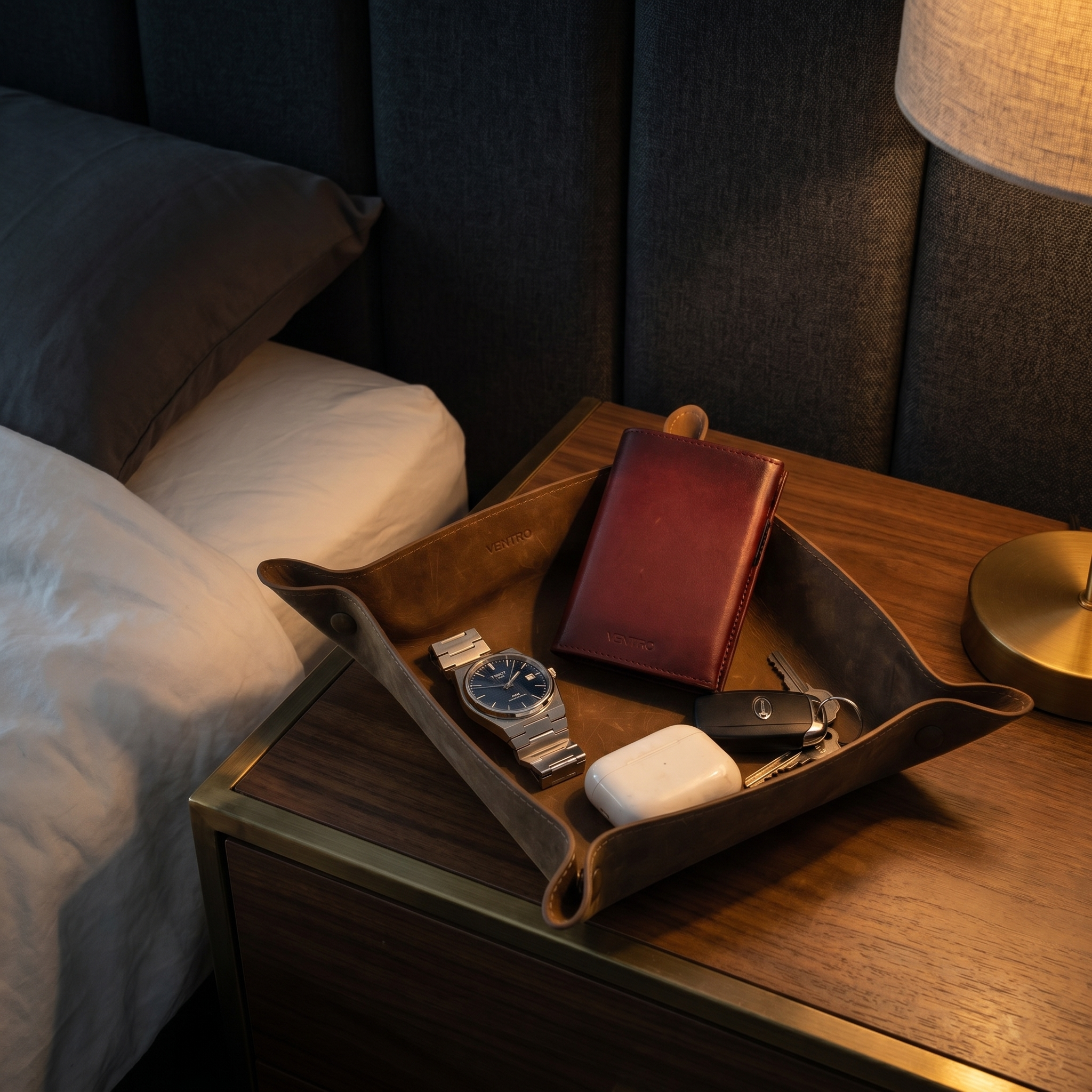The Valet | Crazy Horse Leather Tray