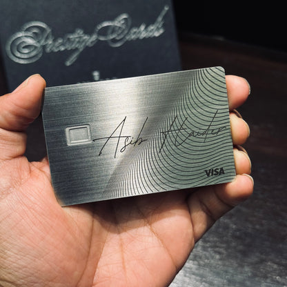 Metal Bank Card Without NFC | Prestige Cards