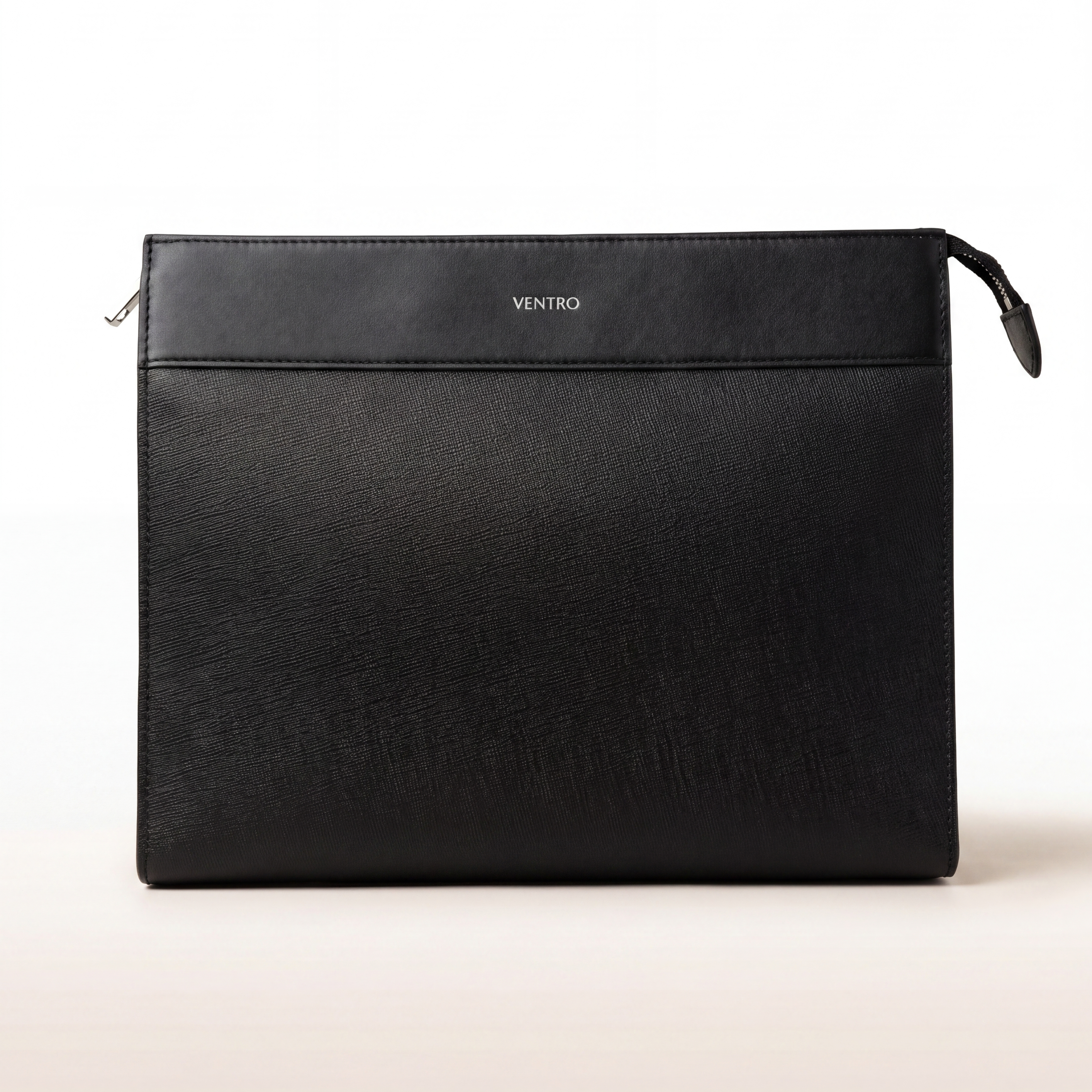 Porter Companion pouch front view in Just Black