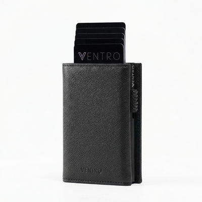 Saffiano black ventro nfc wallet