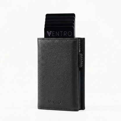 Saffiano black ventro nfc wallet