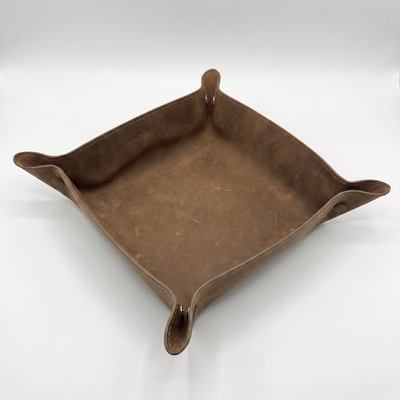 The Valet crazy horse leather tray by Ventro — product photo 4