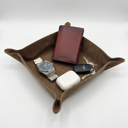 The Valet | Crazy Horse Leather Tray