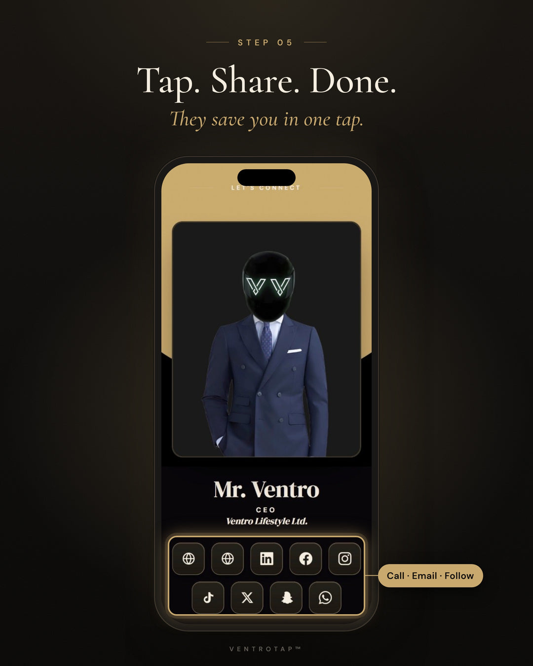 Tap. Share. Done.